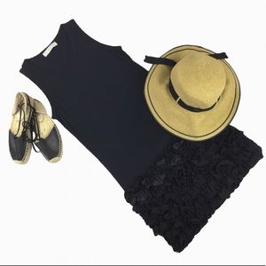 𝅺Stella McCartney NWOT Sleeveless Ruffle Cotton Dress. Sz. 4 / 40